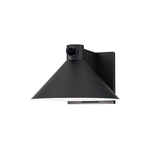 Maxim Lighting Conoid Medium LED Outdoor Wall Sconce W/ Dusk-Dawn, Black 86141BK/MSP - main